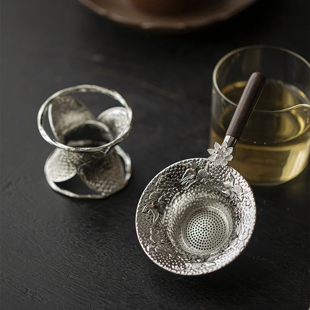 Alloy Lotus And Goldfish Tea Strainer - Image 6