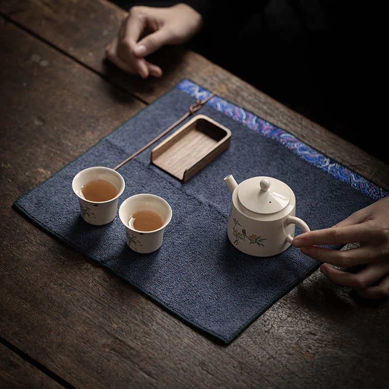 Auspicious Clouds Velvet Tea Towel - Image 8