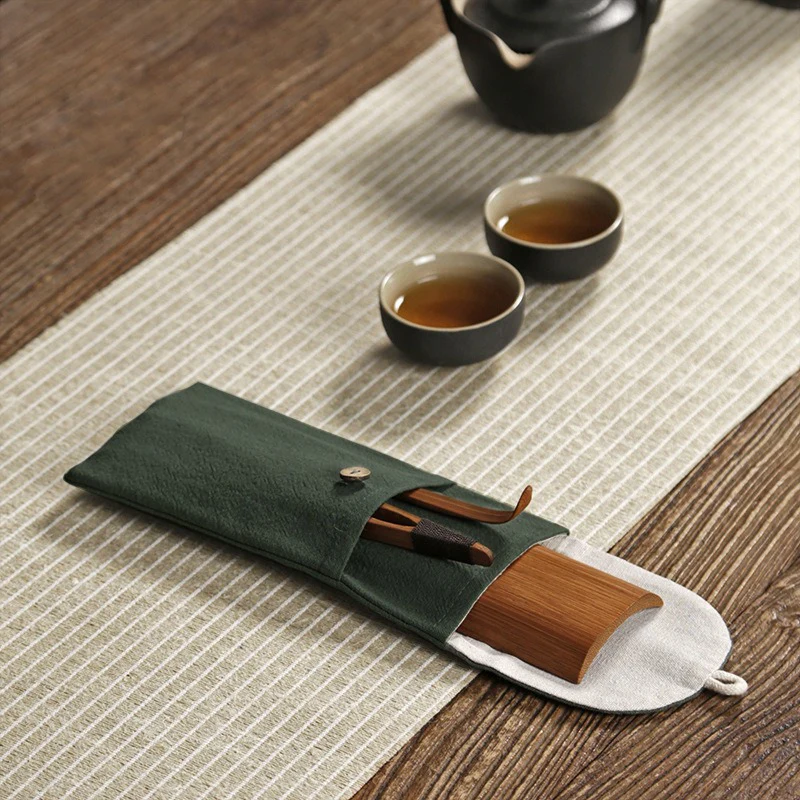 Bamboo Cha He Utensil With Bag - Image 7