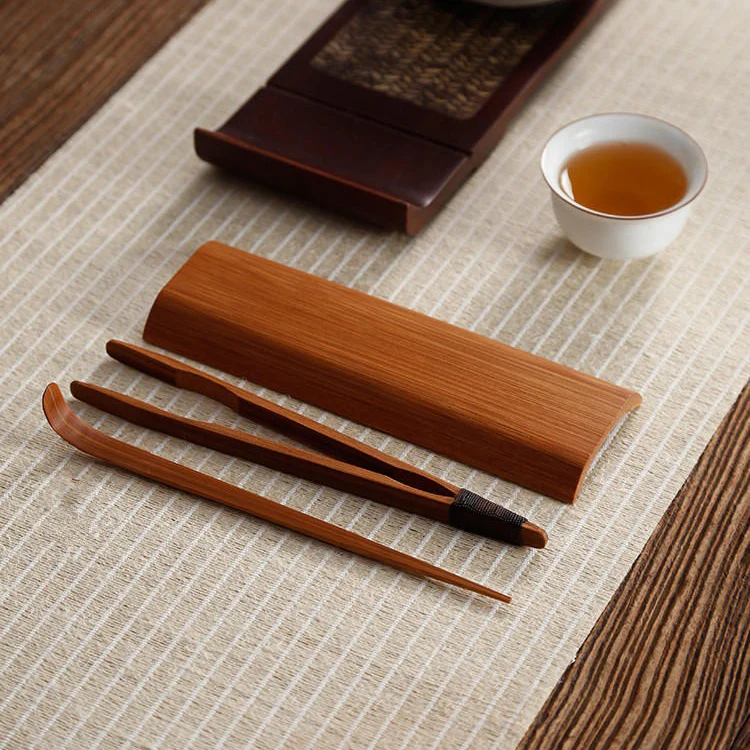 Bamboo Cha He Utensil With Bag - Image 8