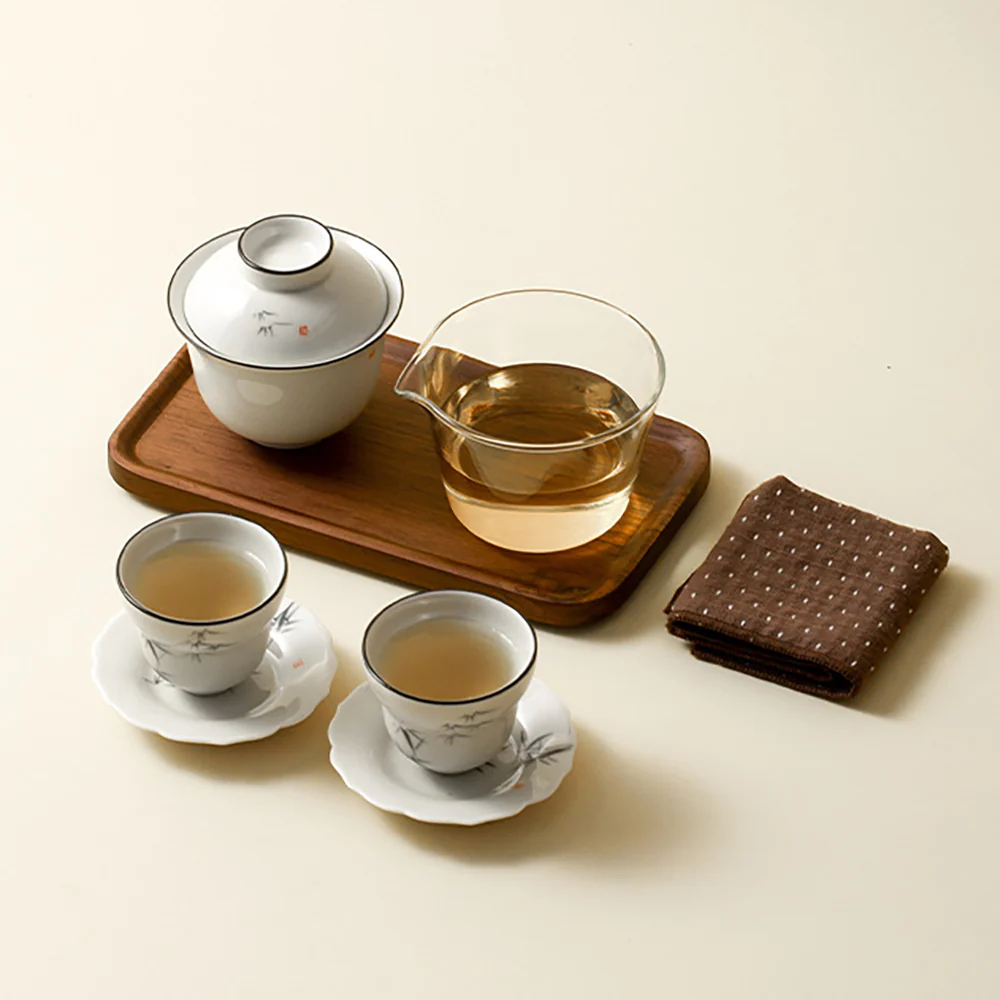 Bamboo Gaiwan Travel Tea Set - Image 2