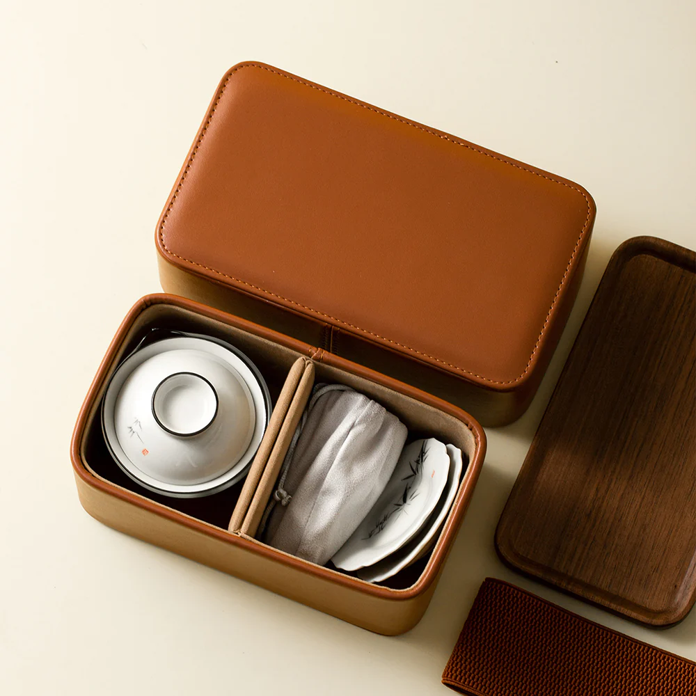 Bamboo Gaiwan Travel Tea Set - Image 4