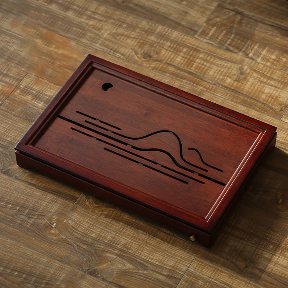 Bamboo Hollow Mountain and Moon Tea Tray - Image 2