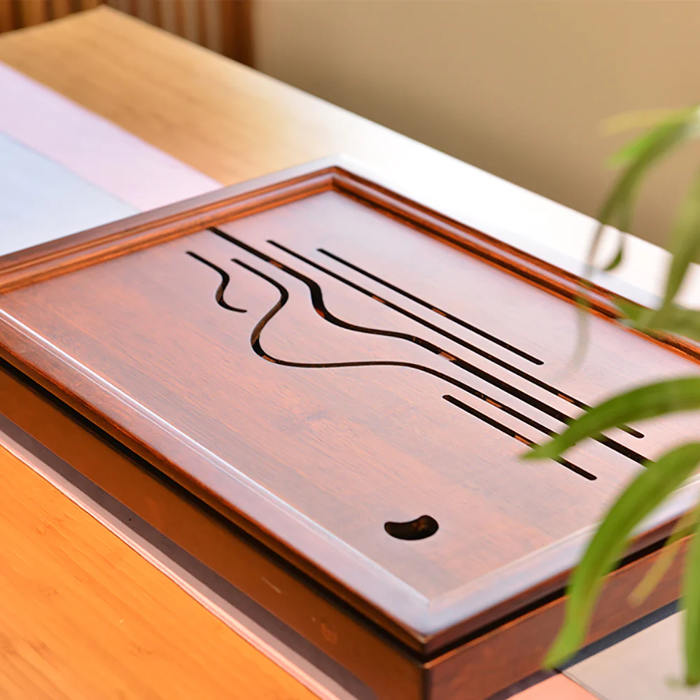 Bamboo Hollow Mountain and Moon Tea Tray - Image 3