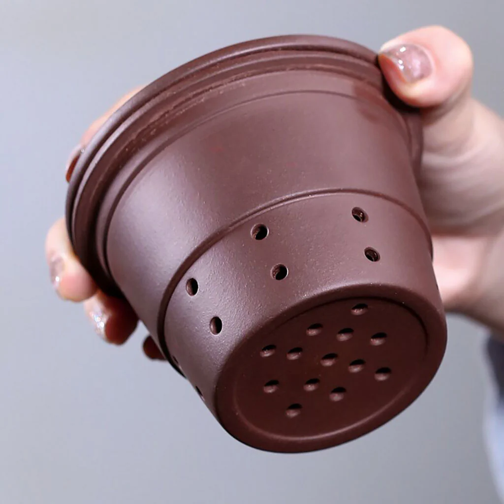 Bamboo Purple Clay Tea Cup With Infuser - Image 3