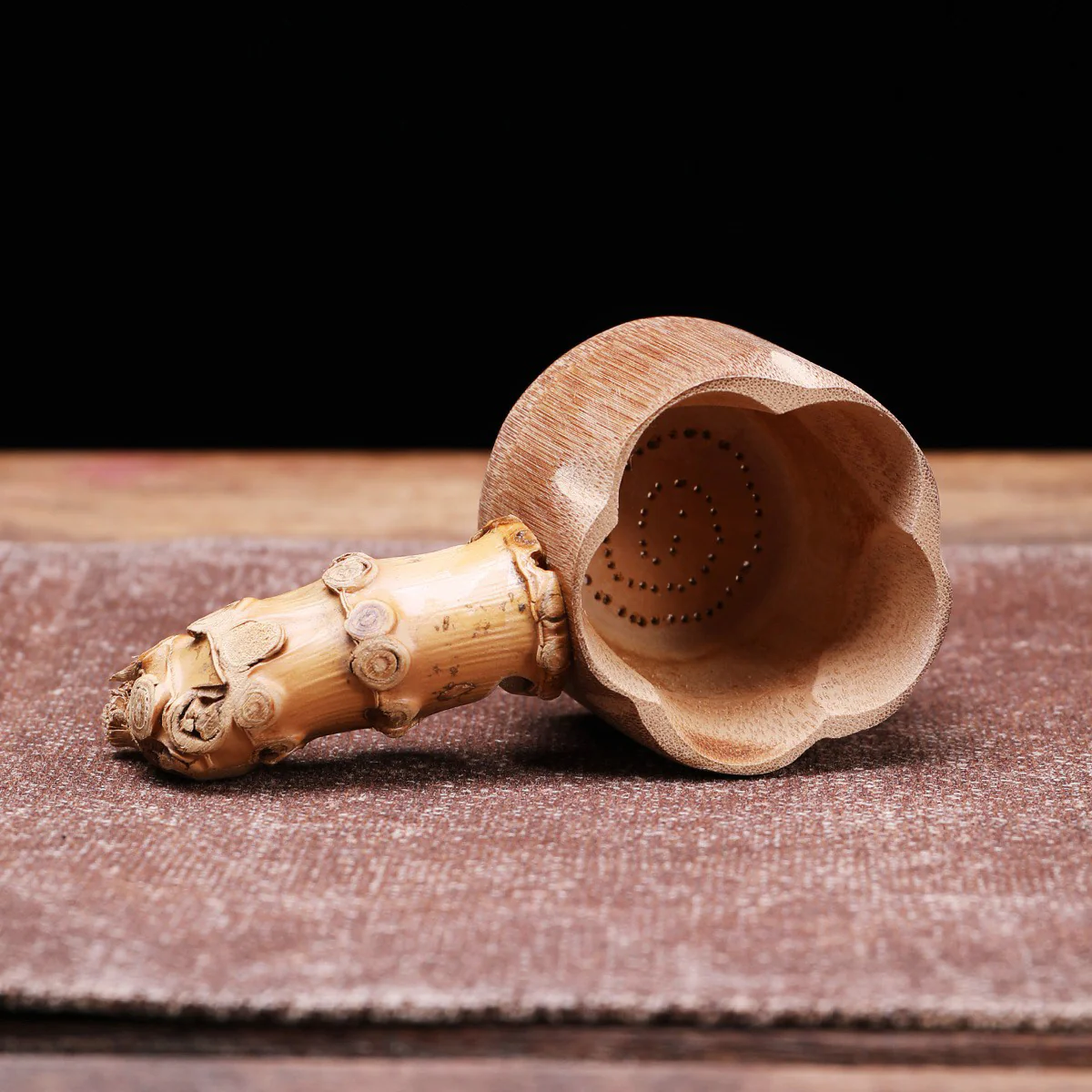 Bamboo Tea Strainer With Handle - Image 7