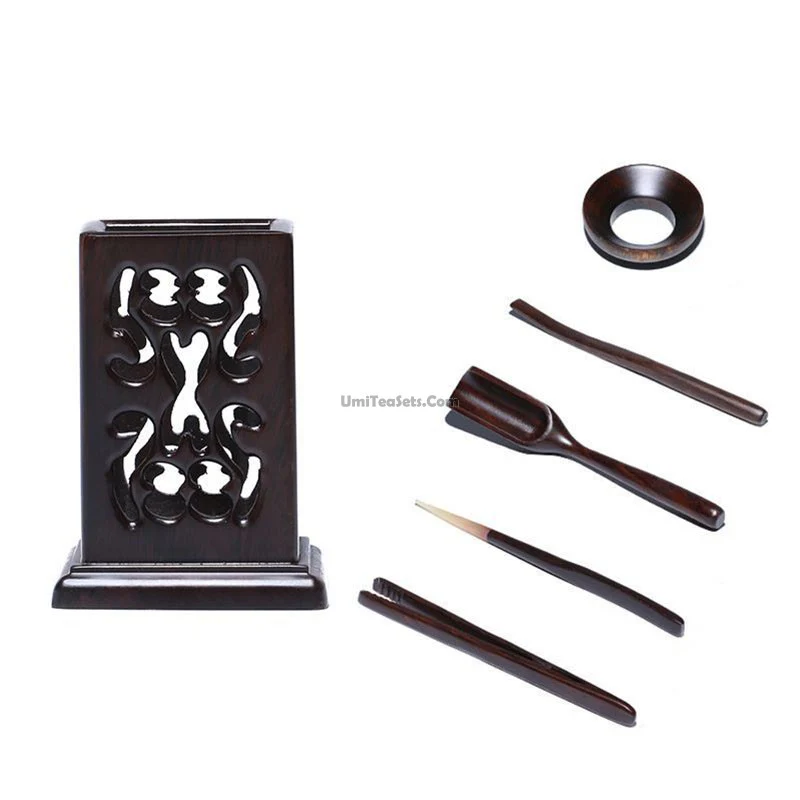 Black Hollow Tea Utensil Set - Image 3