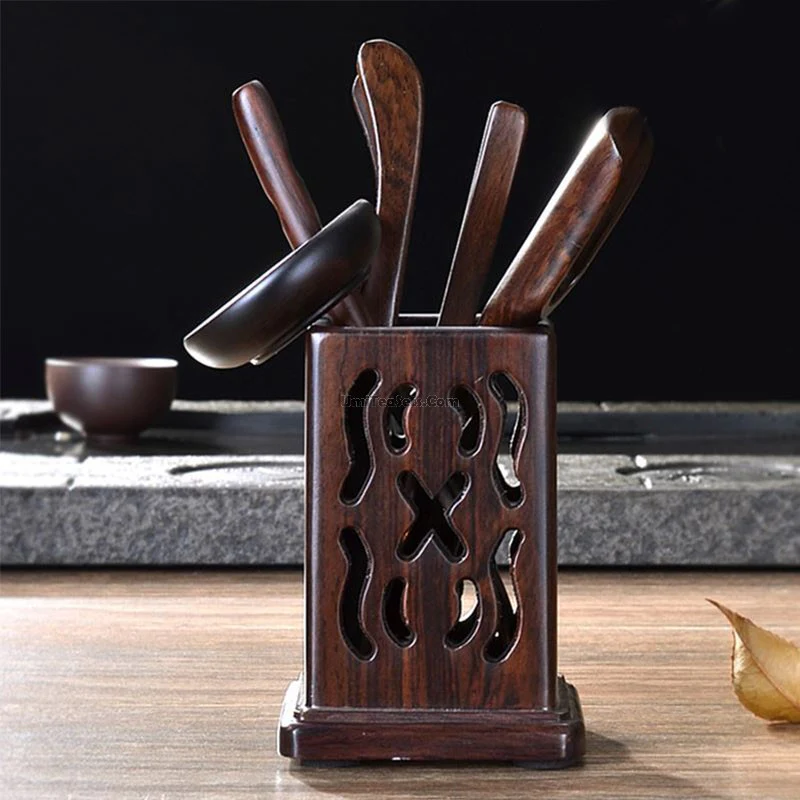 Black Hollow Tea Utensil Set - Image 4