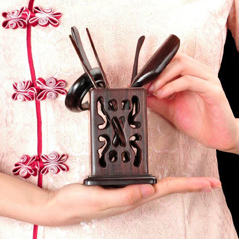 Black Hollow Tea Utensil Set - Image 5