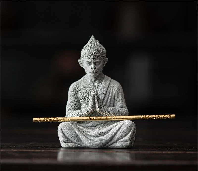 Black Myth Wukong Stone Tea Pet Ornament - Image 2
