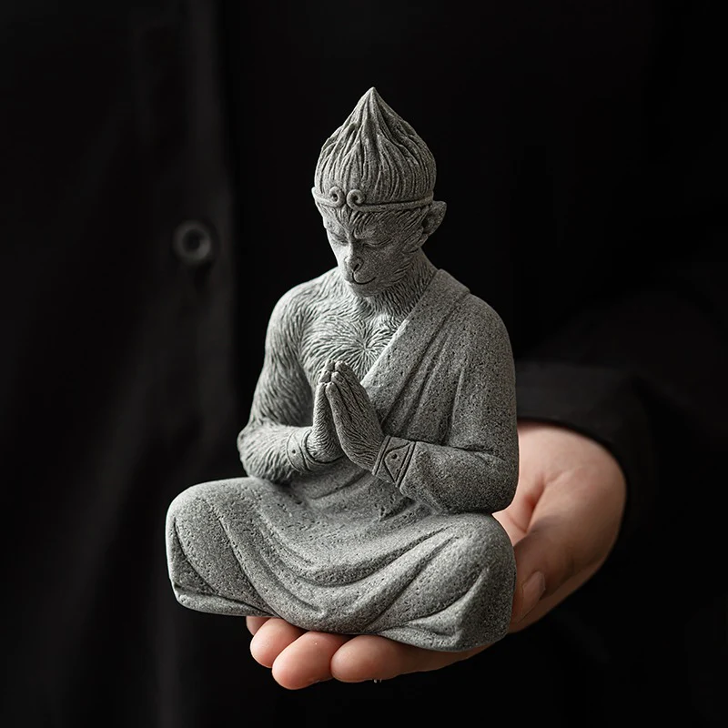 Black Myth Wukong Stone Tea Pet Ornament - Image 7