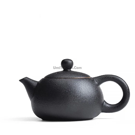Black Pottery Teapot With Alcohol Wamer - Image 6