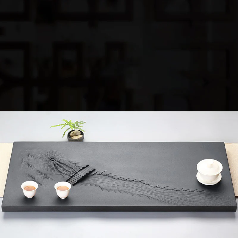 Black Stone Bridge And River Tea Tray - Image 6