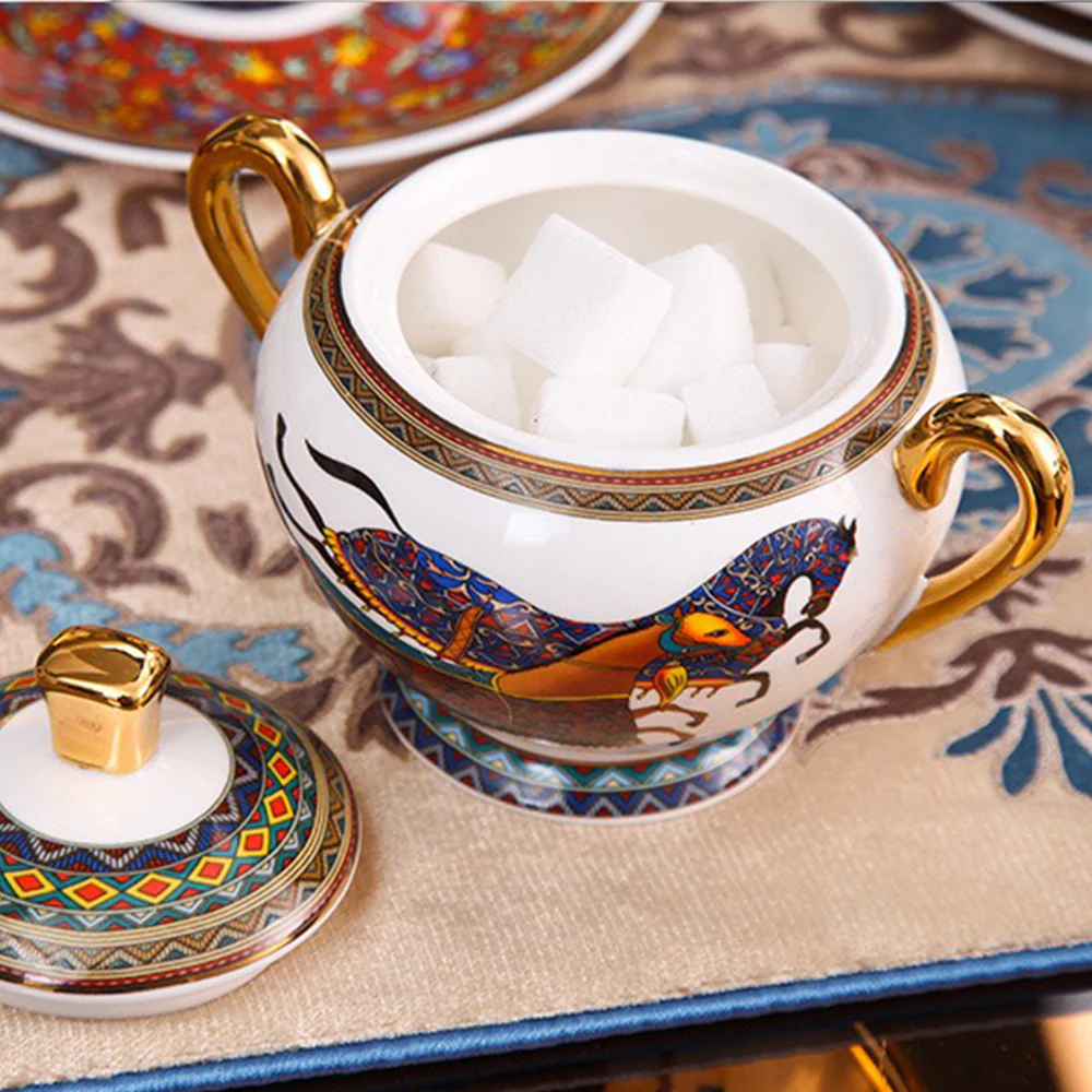 British Bone China Horse Tea Set - Image 5