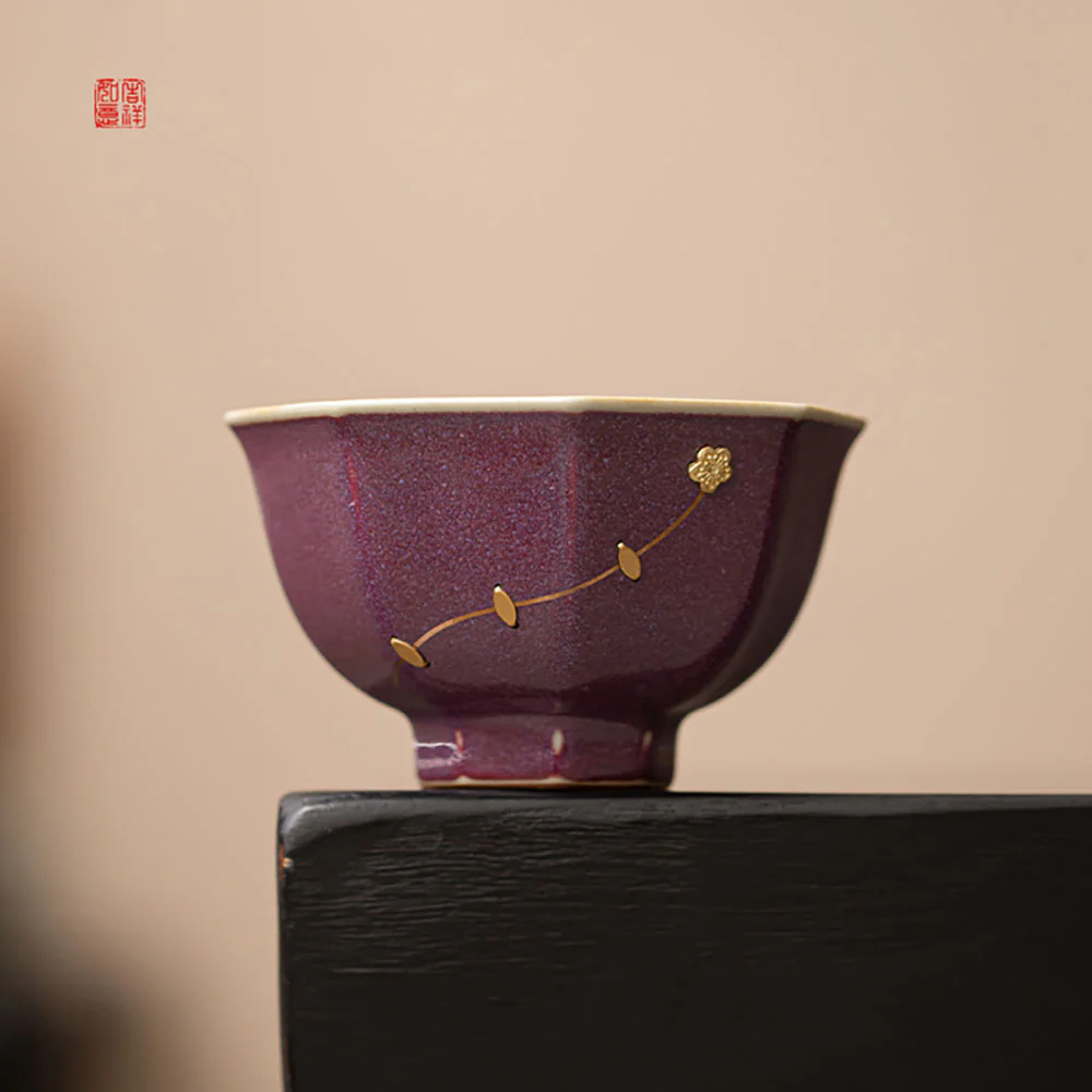 Ceramic Five Kiln Firing Gongfu Tea Cup Set - Image 4