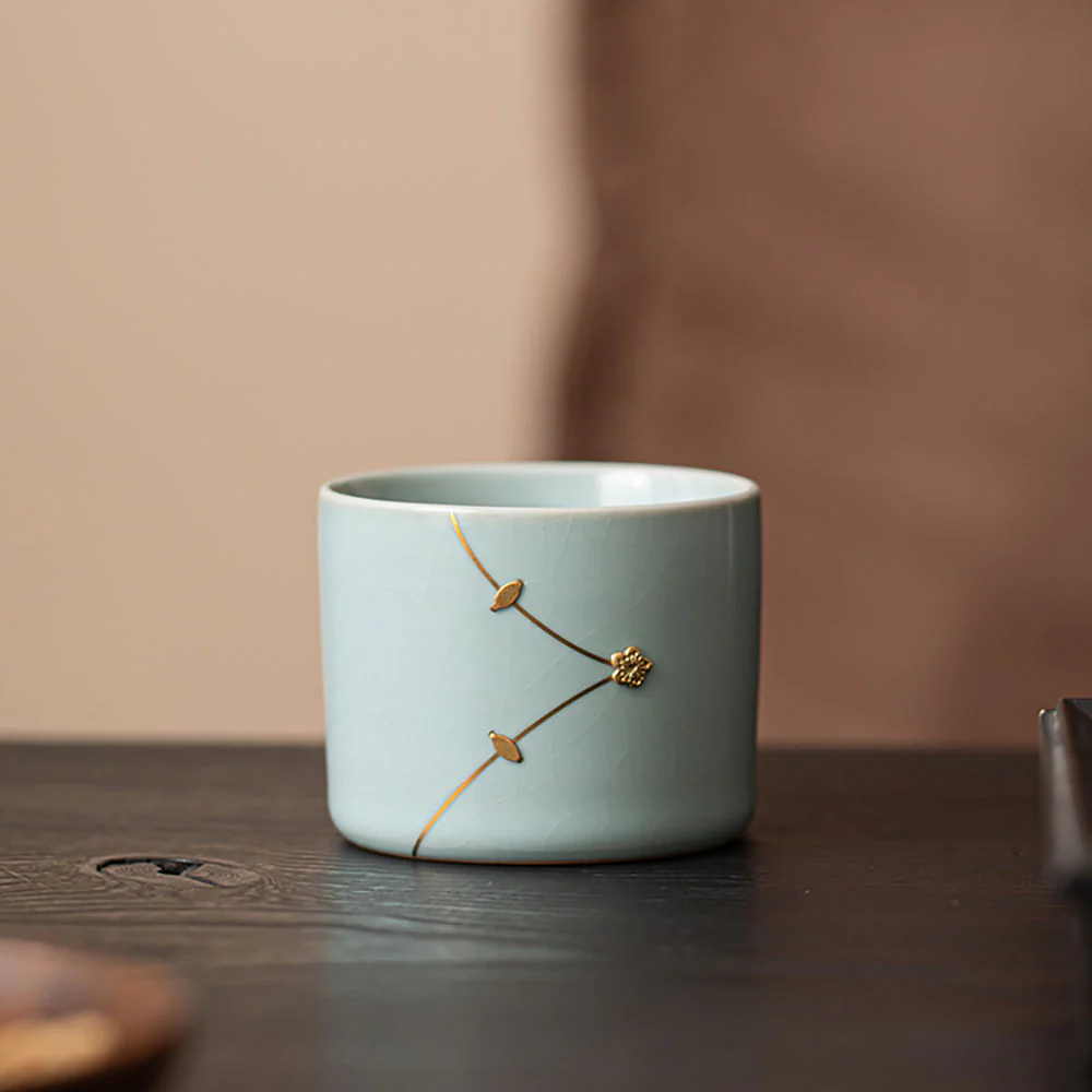 Ceramic Five Kiln Firing Gongfu Tea Cup Set - Image 5