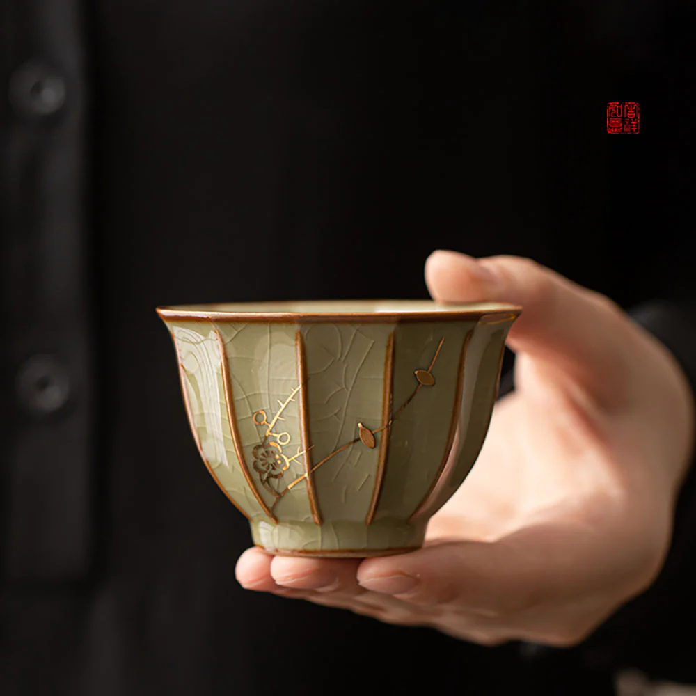 Ceramic Five Kiln Firing Gongfu Tea Cup Set - Image 8