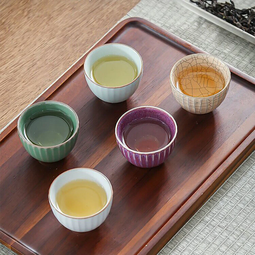Ceramic Five Kiln Gongfu Tea Cup Set - Image 4