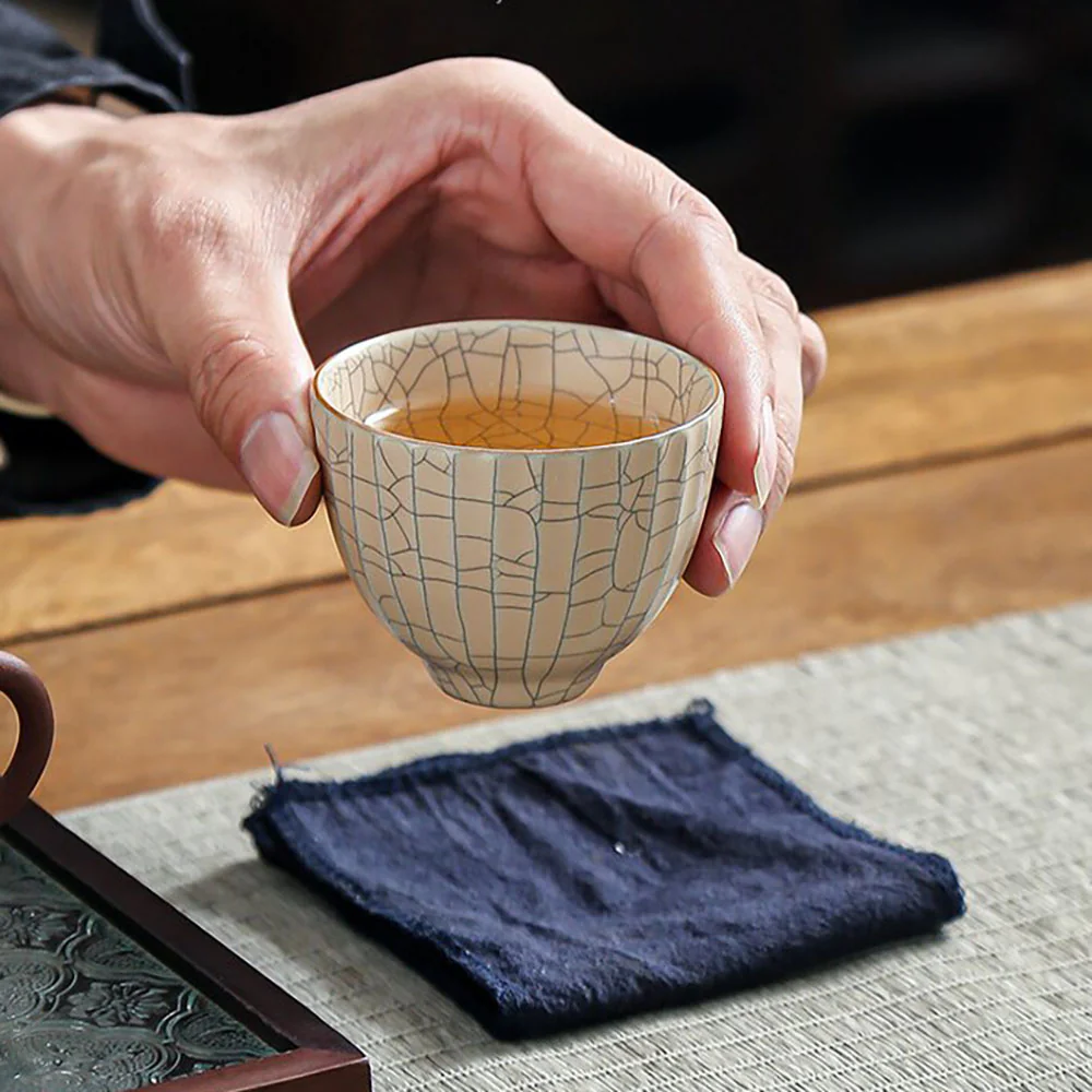 Ceramic Five Kiln Gongfu Tea Cup Set - Image 6