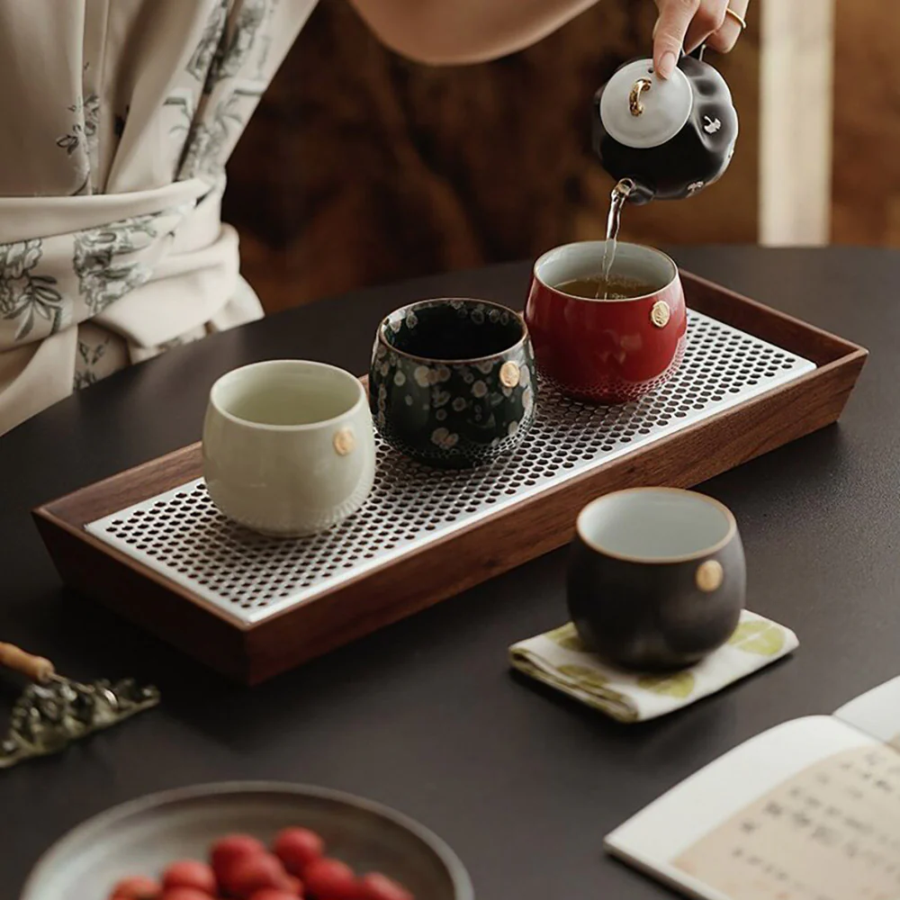 Ceramic Xi Character Gongfu Tea Cup Set - Image 2