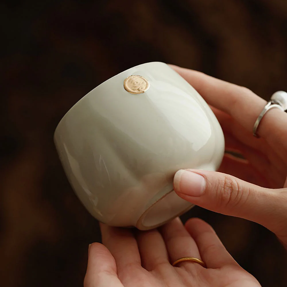 Ceramic Xi Character Gongfu Tea Cup Set - Image 4