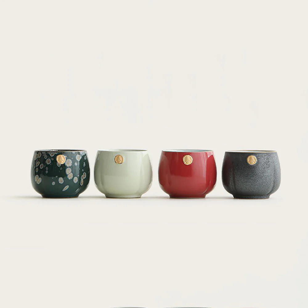Ceramic Xi Character Gongfu Tea Cup Set - Image 6