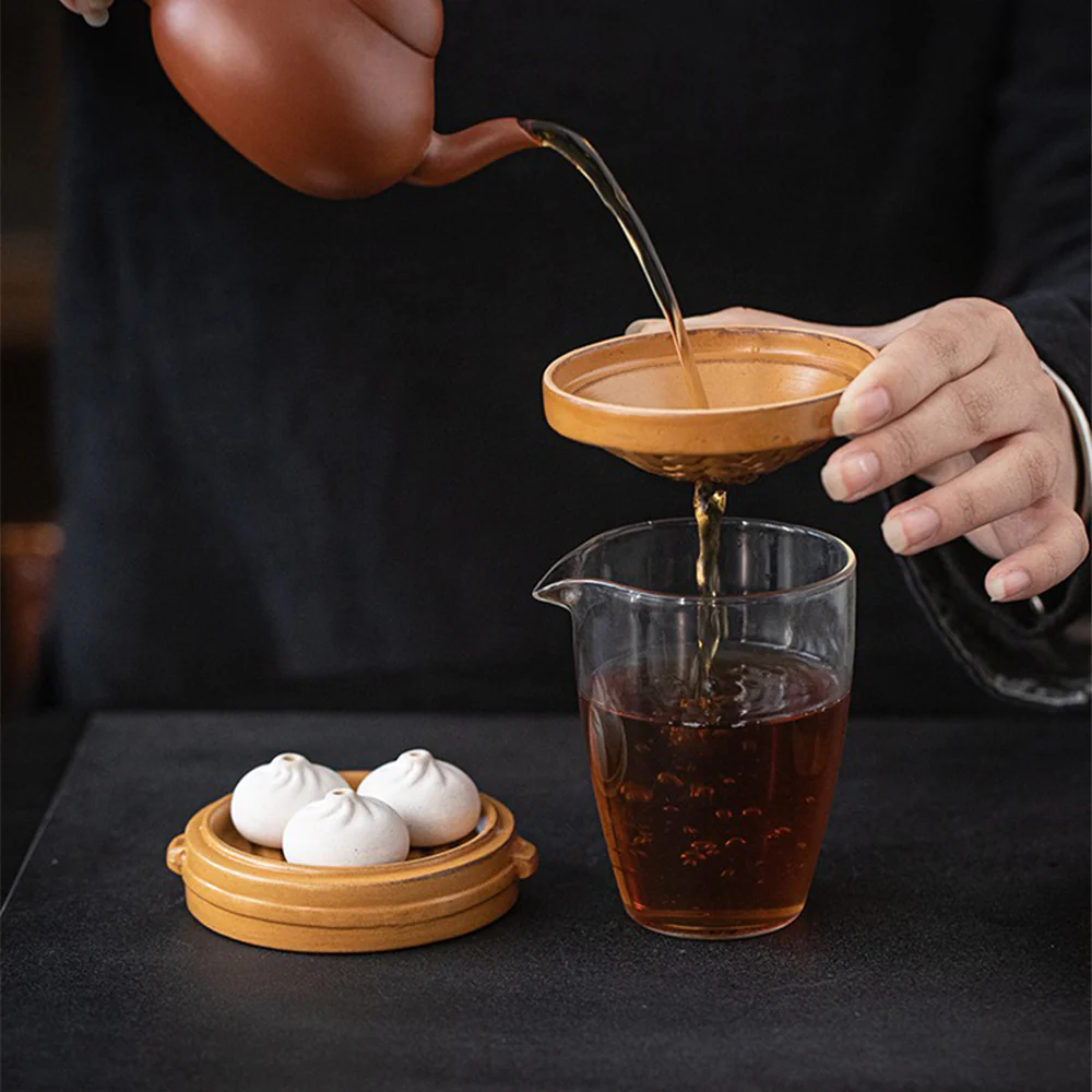 Ceramic Xiaolongbao Tea Strainer Set - Image 3