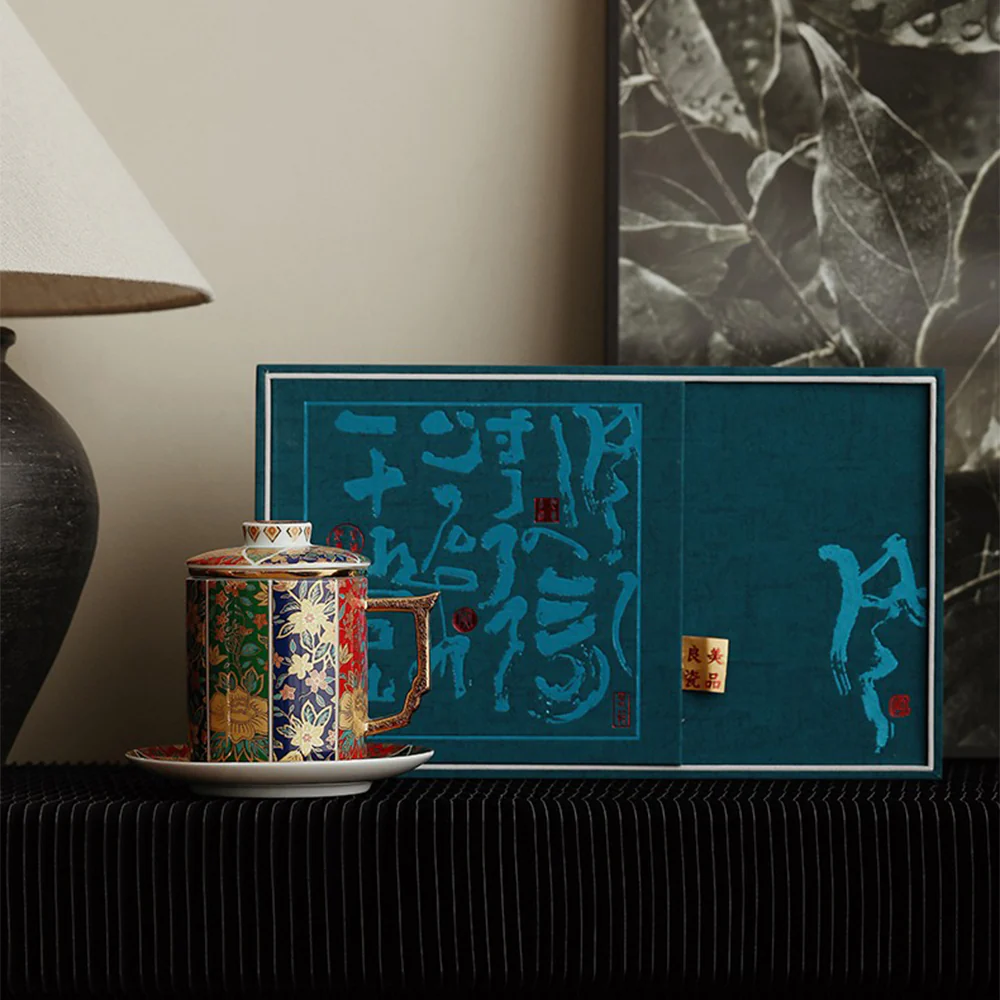 Chinese Enamel Porcelain Floral Tea Cup - Image 7