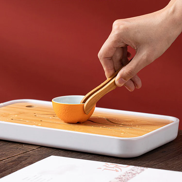 Chinese Fruit Tea Set With Tea Tray - Image 3