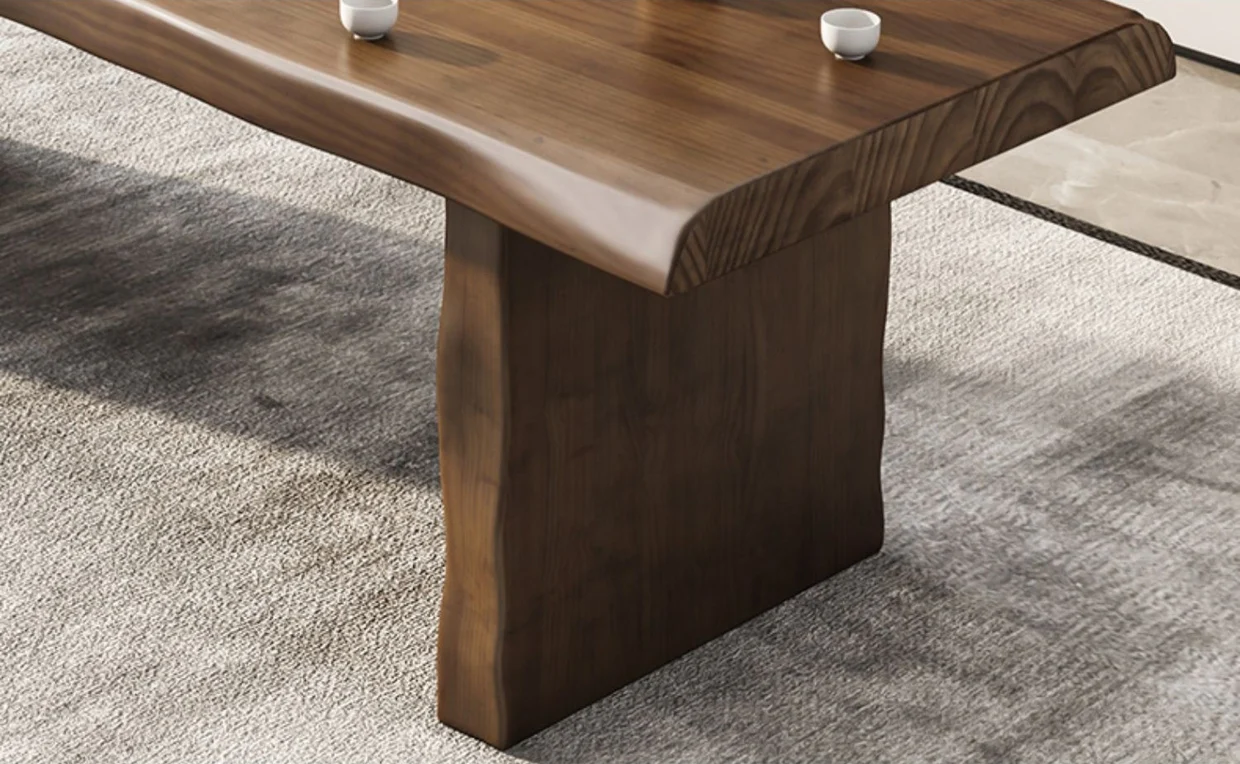 Chinese Gongfu Tea Table With Leather Chairs - Image 5