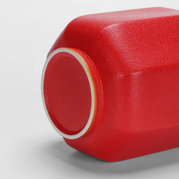 Chinese Palace Lantern Red Tea Caddy - Image 8