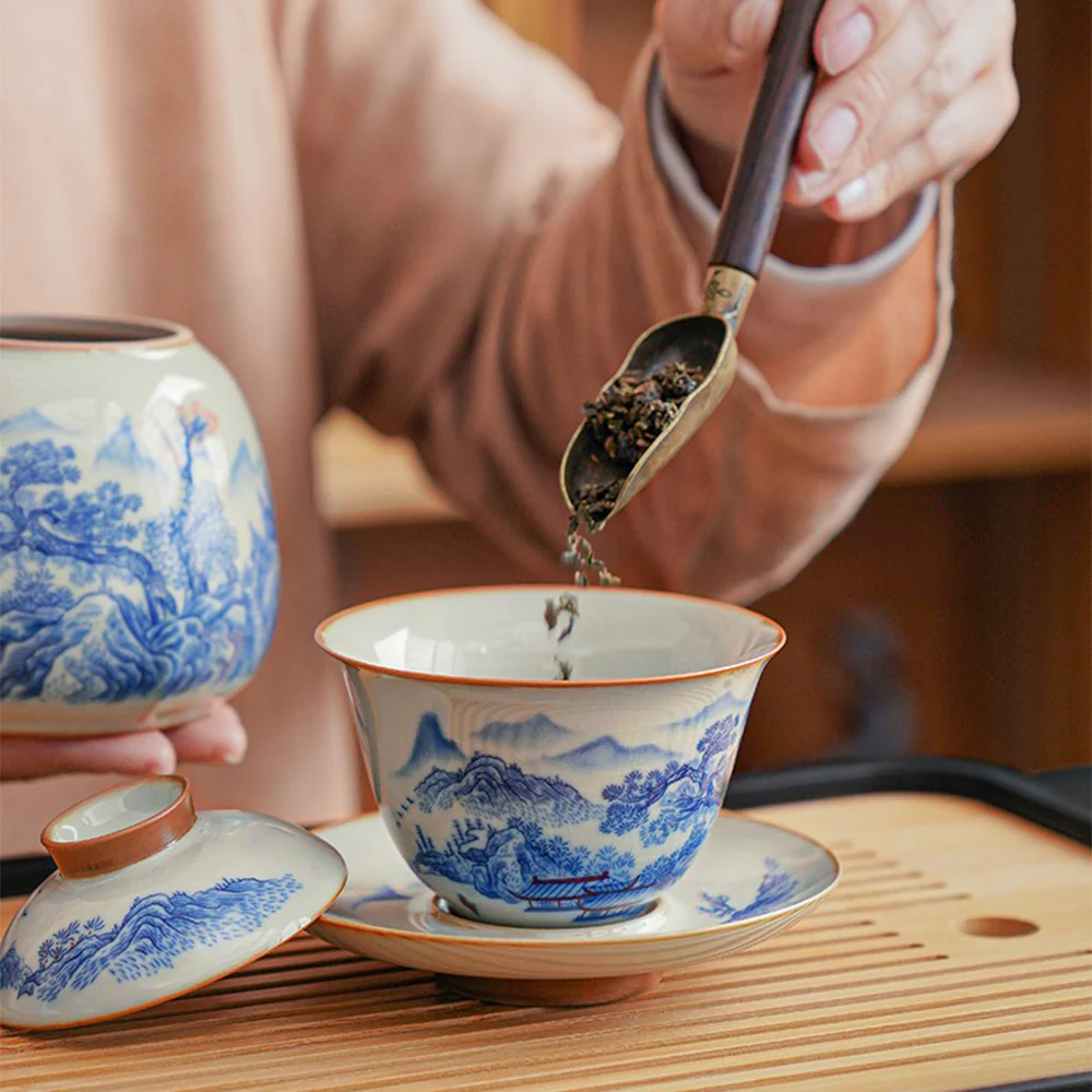 Chinese Ruyao Fairyland Tea Set - Image 2