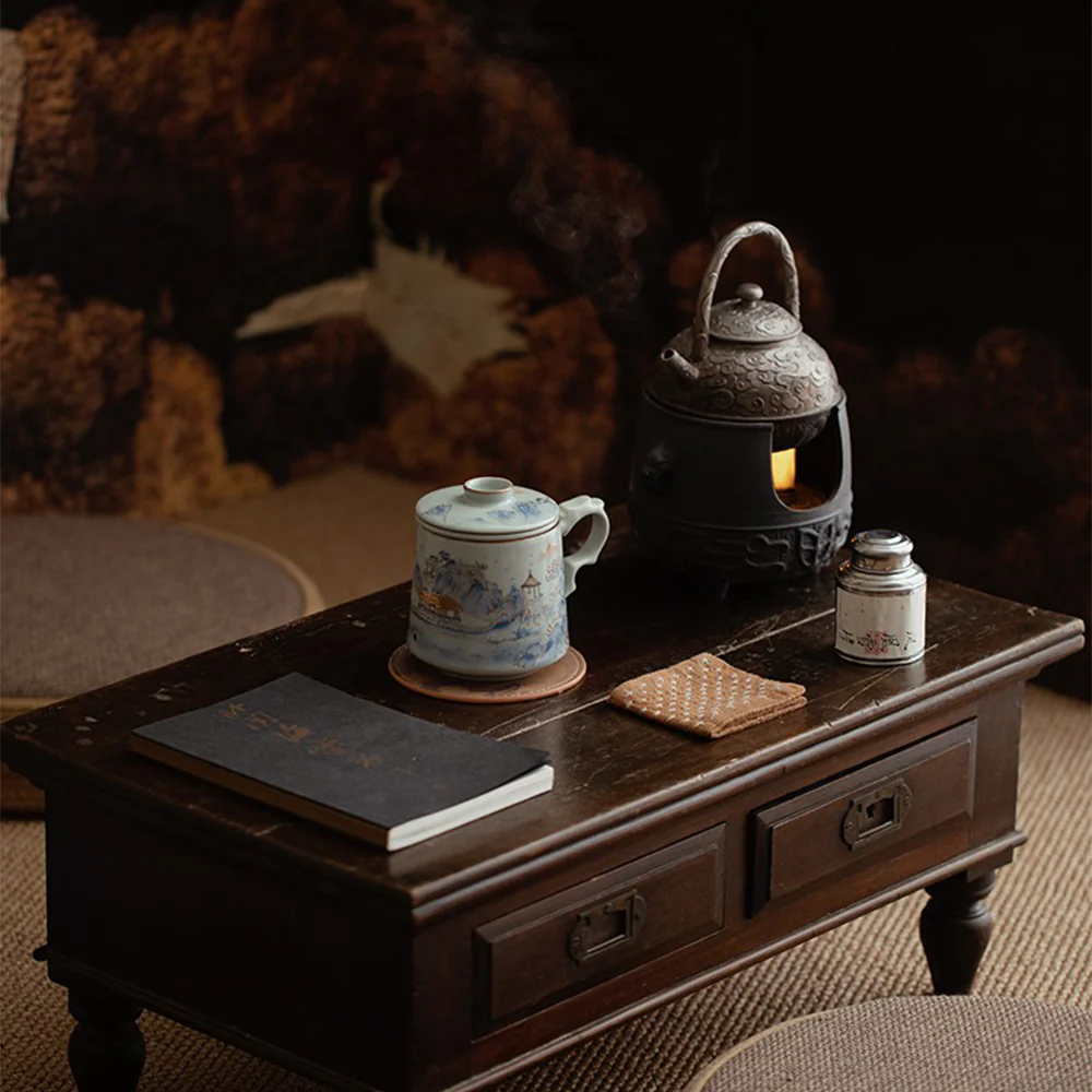 Chinese Ruyao Landscape Tea Cup With Infuser - Image 6