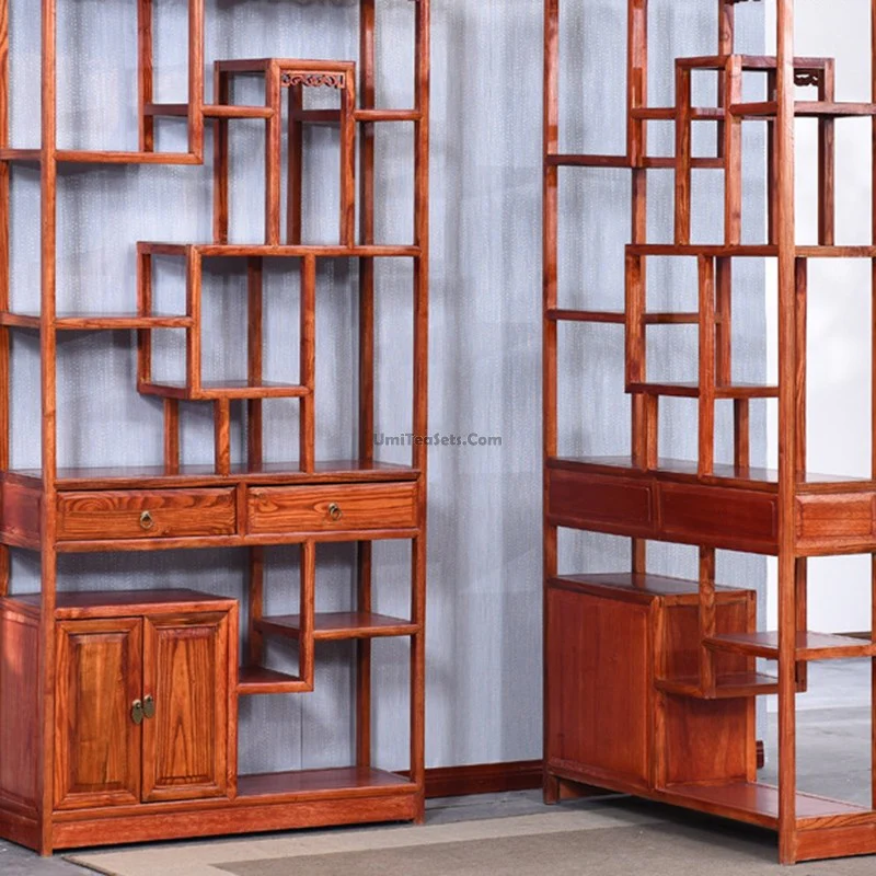 Chinese Tea & Accessories Display Cabinet Shelf - Image 3