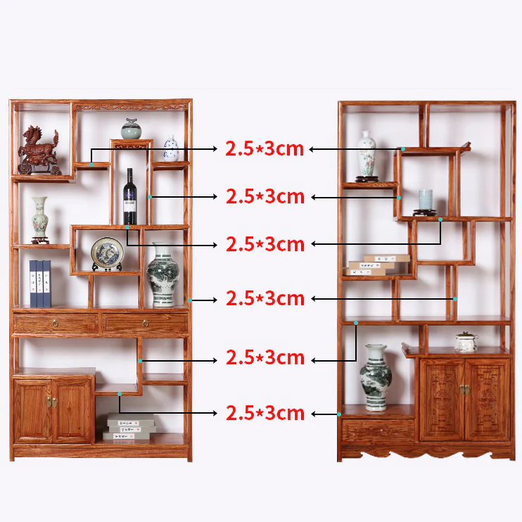 Chinese Tea & Accessories Display Cabinet Shelf - Image 4