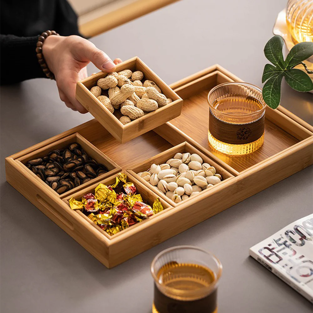 Chrysanthemum Style Glass Tea Set - Image 3