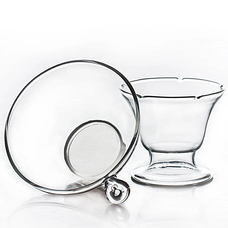 Clear Glass Tea Strainer And Holder - Image 3
