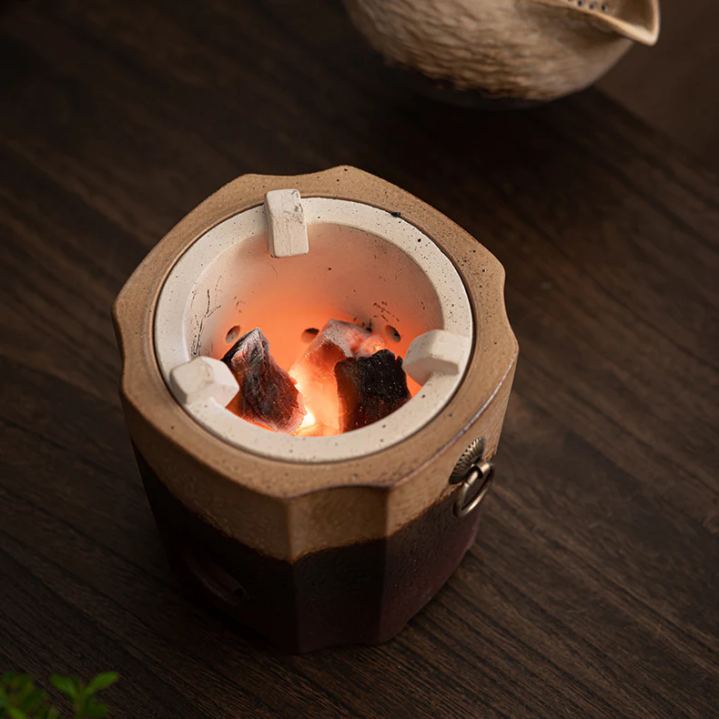 Coarse Clay Heated Tea Set - Image 4