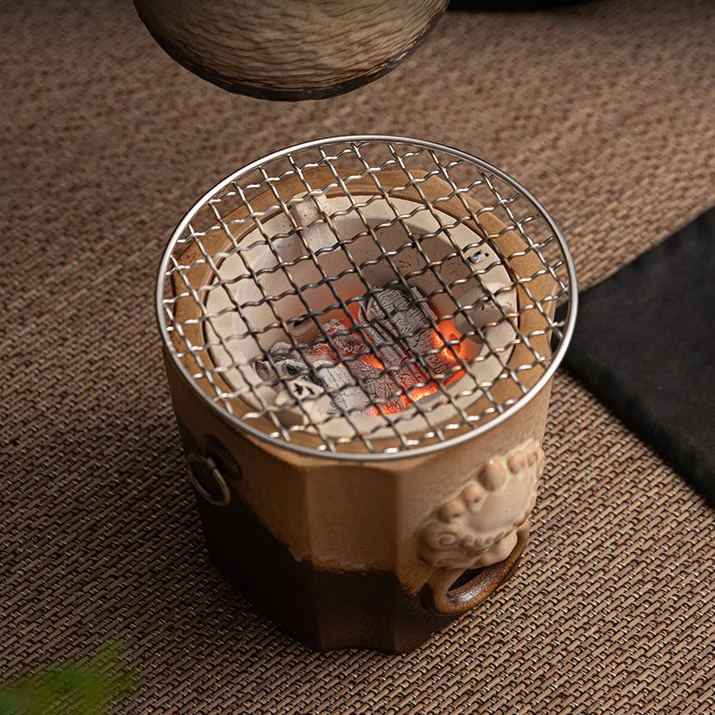 Coarse Clay Heated Tea Set - Image 6