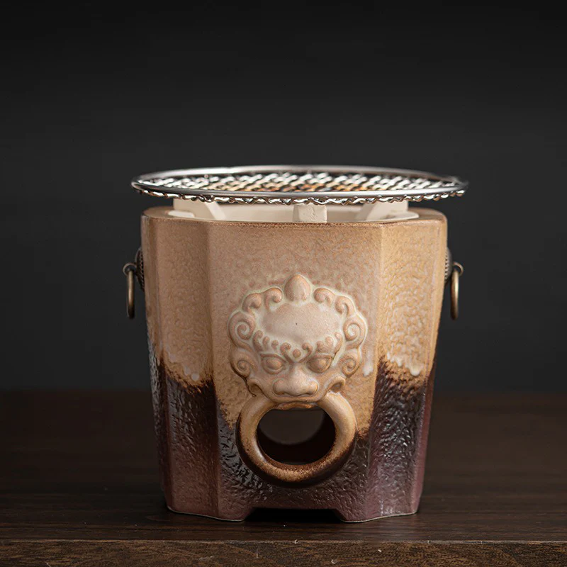 Coarse Clay Heated Tea Set - Image 9