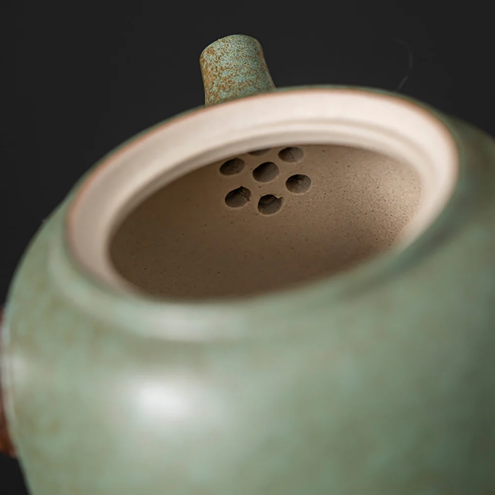 Coarse Pottery Kyusu Lotus Tea Set - Image 4