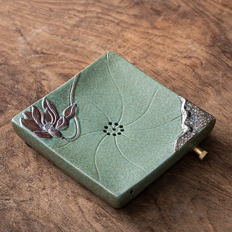 Coarse Pottery Kyusu Lotus Tea Set - Image 6