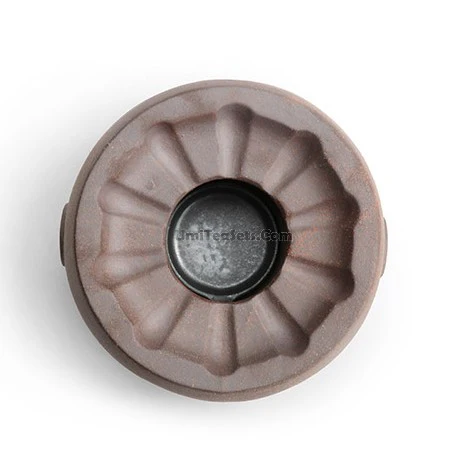 Coarse Pottery Teapot With Alcohol Warmer - Image 6