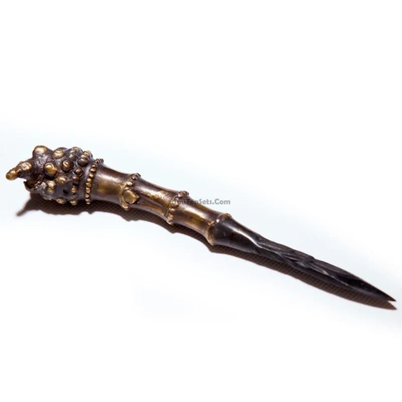 Copper Bamboo Root Tea Knife - Image 4