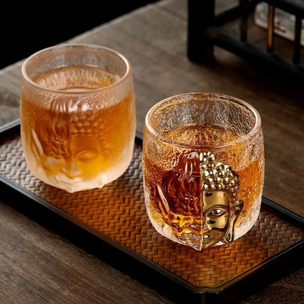 Crystal Glass Buddha Tea Cup - Image 4