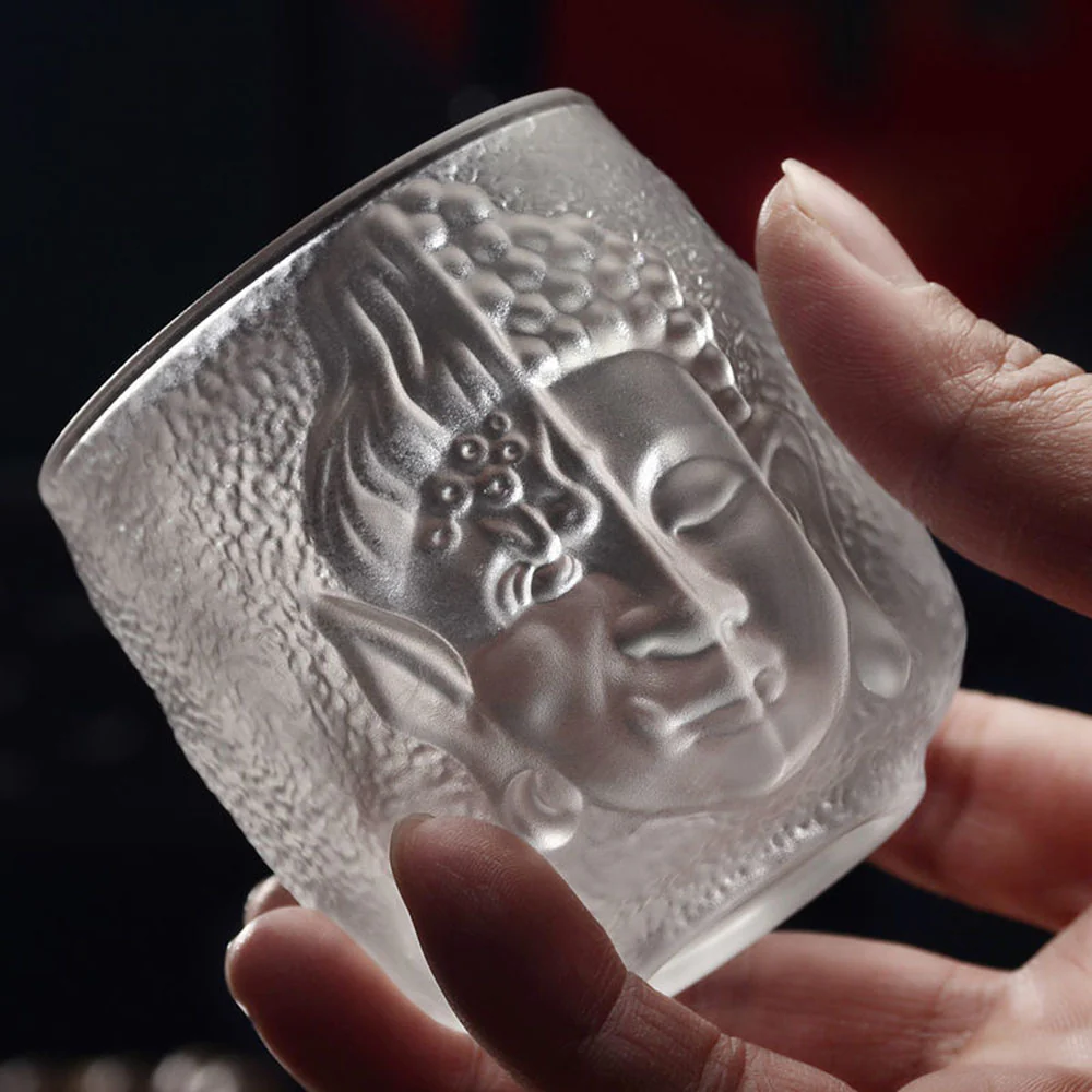Crystal Glass Buddha Tea Cup - Image 5