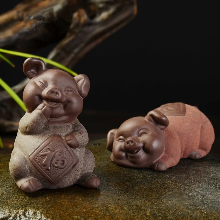 Cute Pig-shaped Tea Pet - Image 6
