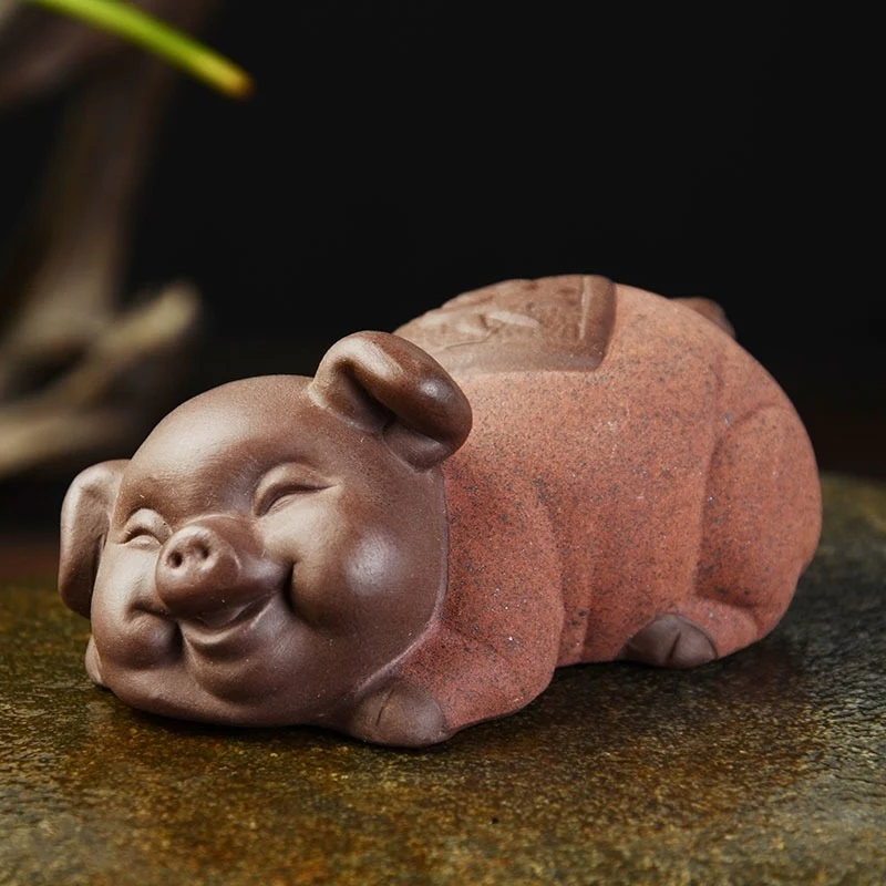 Cute Pig-shaped Tea Pet - Image 7