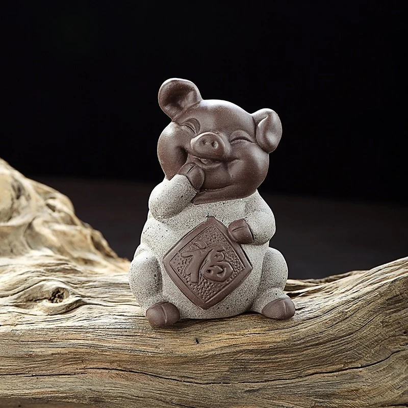 Cute Pig-shaped Tea Pet - Image 8
