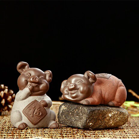 Cute Pig-shaped Tea Pet - Image 9